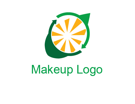 sun rays in leaf logo