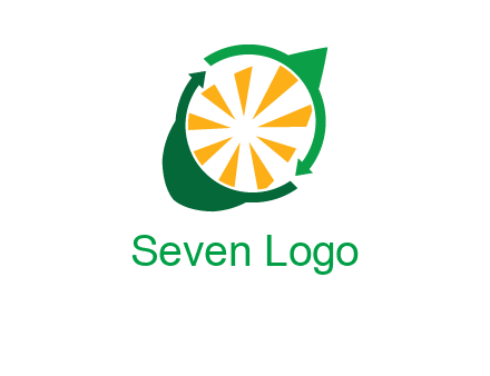 sun rays in leaf logo