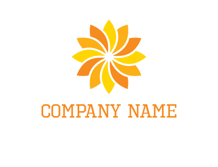 abstract flower logo