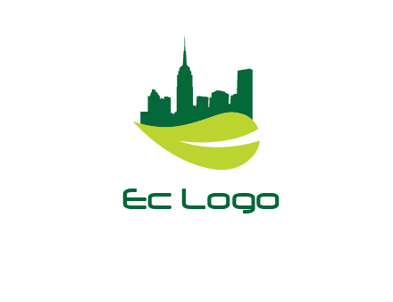city on leaf logo