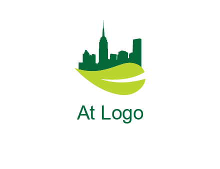 city on leaf logo