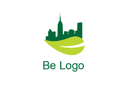 city on leaf logo