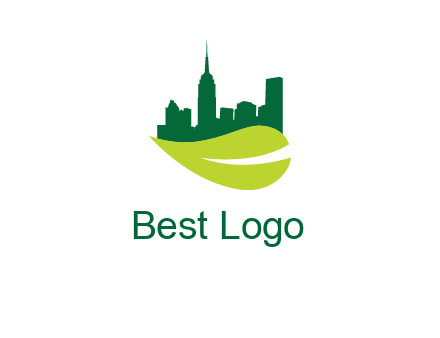 city on leaf logo
