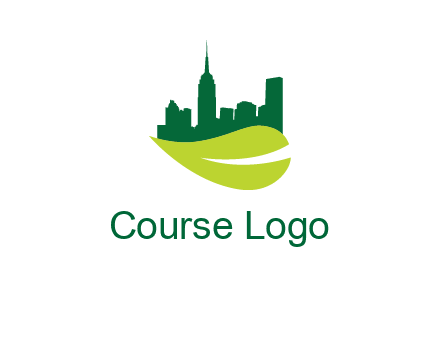 city on leaf logo