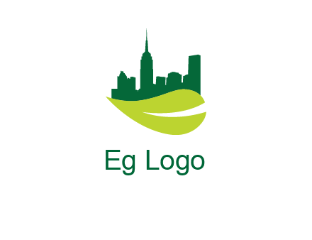 city on leaf logo