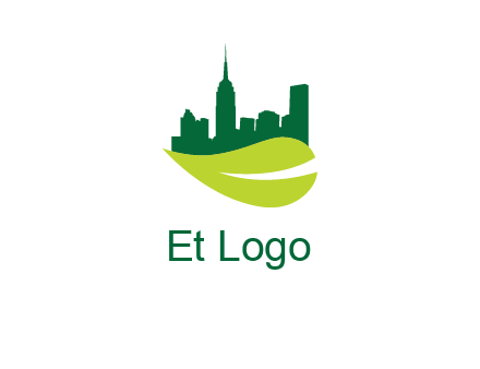 city on leaf logo