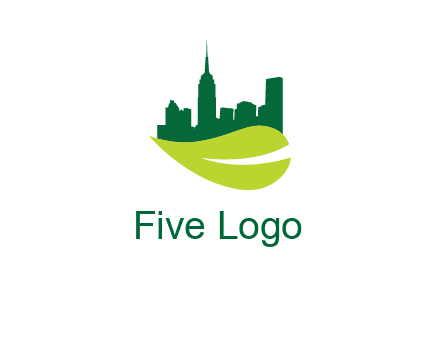 city on leaf logo