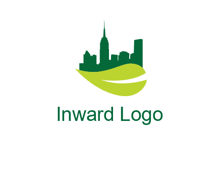 city on leaf logo