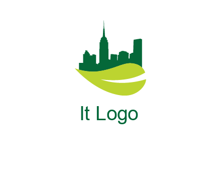 city on leaf logo