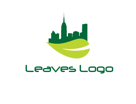 city on leaf logo