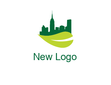 city on leaf logo