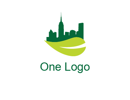 city on leaf logo