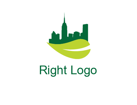 city on leaf logo