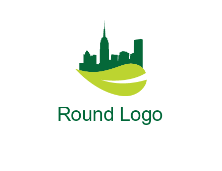 city on leaf logo