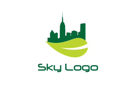 city on leaf logo