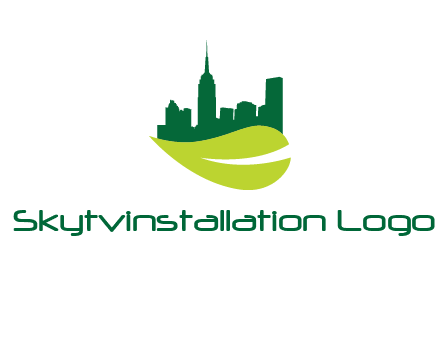 city on leaf logo