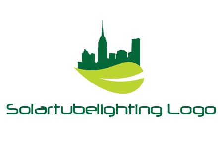 city on leaf logo