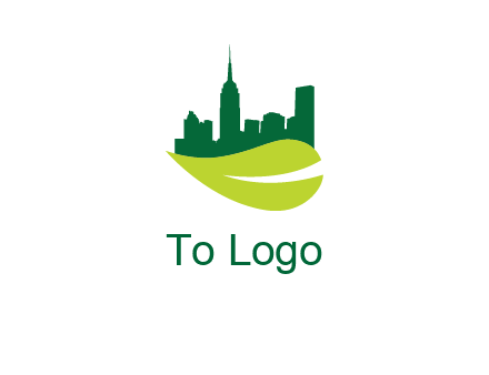 city on leaf logo