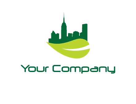 city on leaf logo
