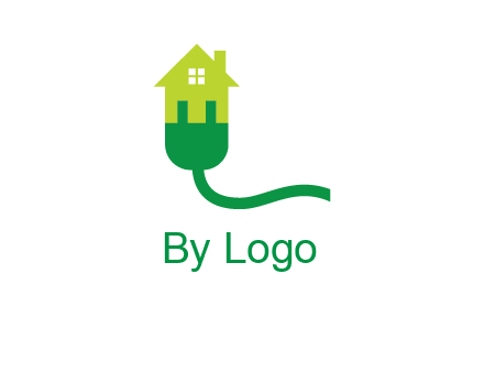eco house with plug logo