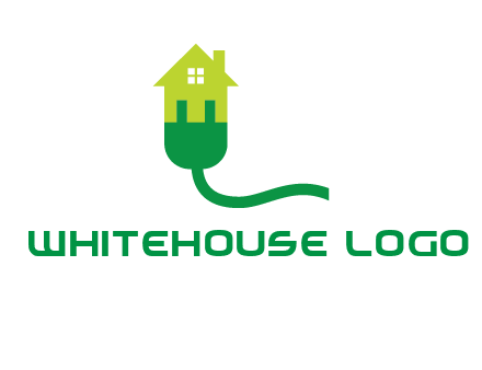 eco house with plug logo