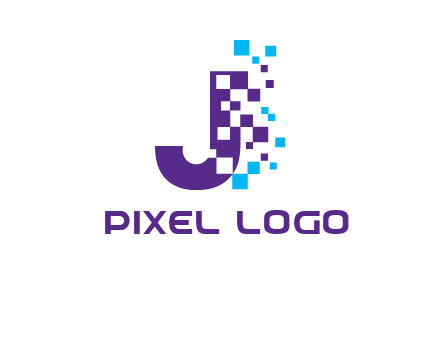 letter j digital logo