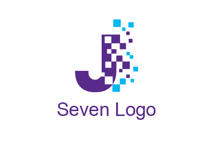 letter j digital logo