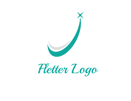 smile and letter J logo