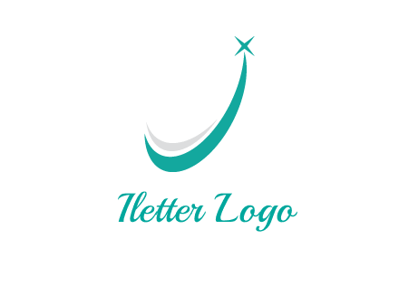 smile and letter J logo