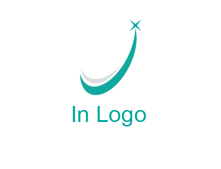 smile and letter J logo