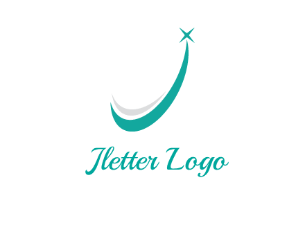 smile and letter J logo