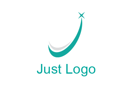 smile and letter J logo