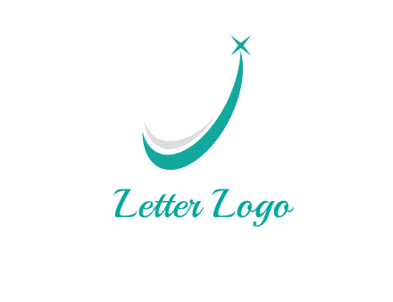 smile and letter J logo