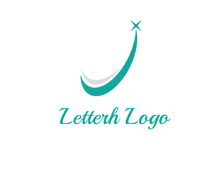 smile and letter J logo