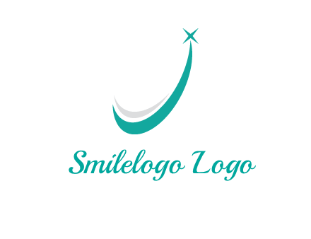 smile and letter J logo