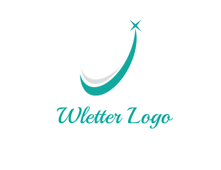smile and letter J logo