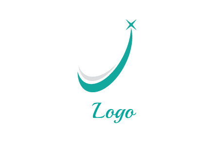 smile and letter J logo