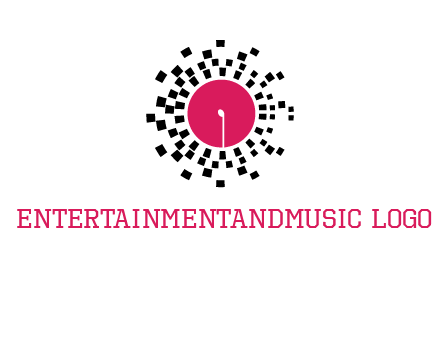 isolated pixel music disc logo