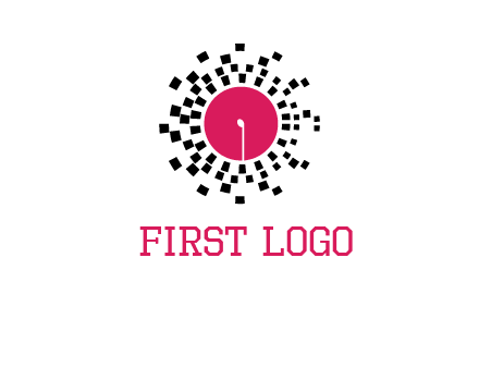 isolated pixel music disc logo