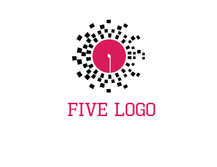 isolated pixel music disc logo