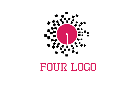 isolated pixel music disc logo