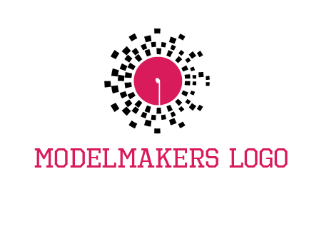 isolated pixel music disc logo