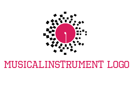 isolated pixel music disc logo
