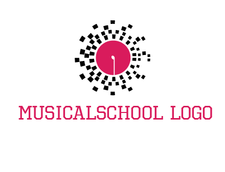 isolated pixel music disc logo