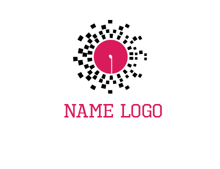 isolated pixel music disc logo