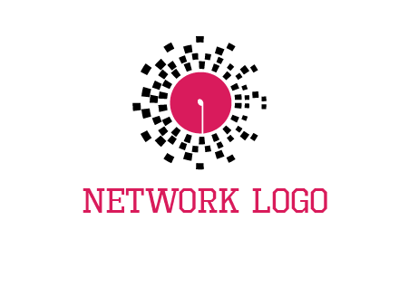 isolated pixel music disc logo