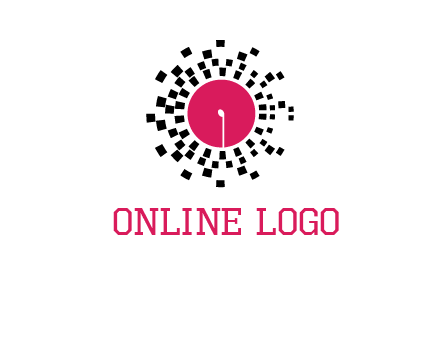 isolated pixel music disc logo