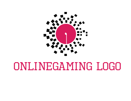 isolated pixel music disc logo