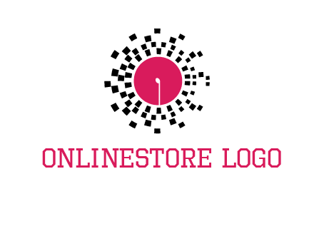 isolated pixel music disc logo
