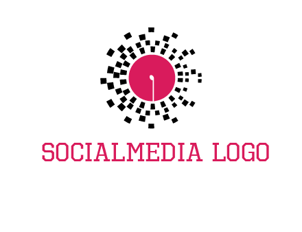 isolated pixel music disc logo
